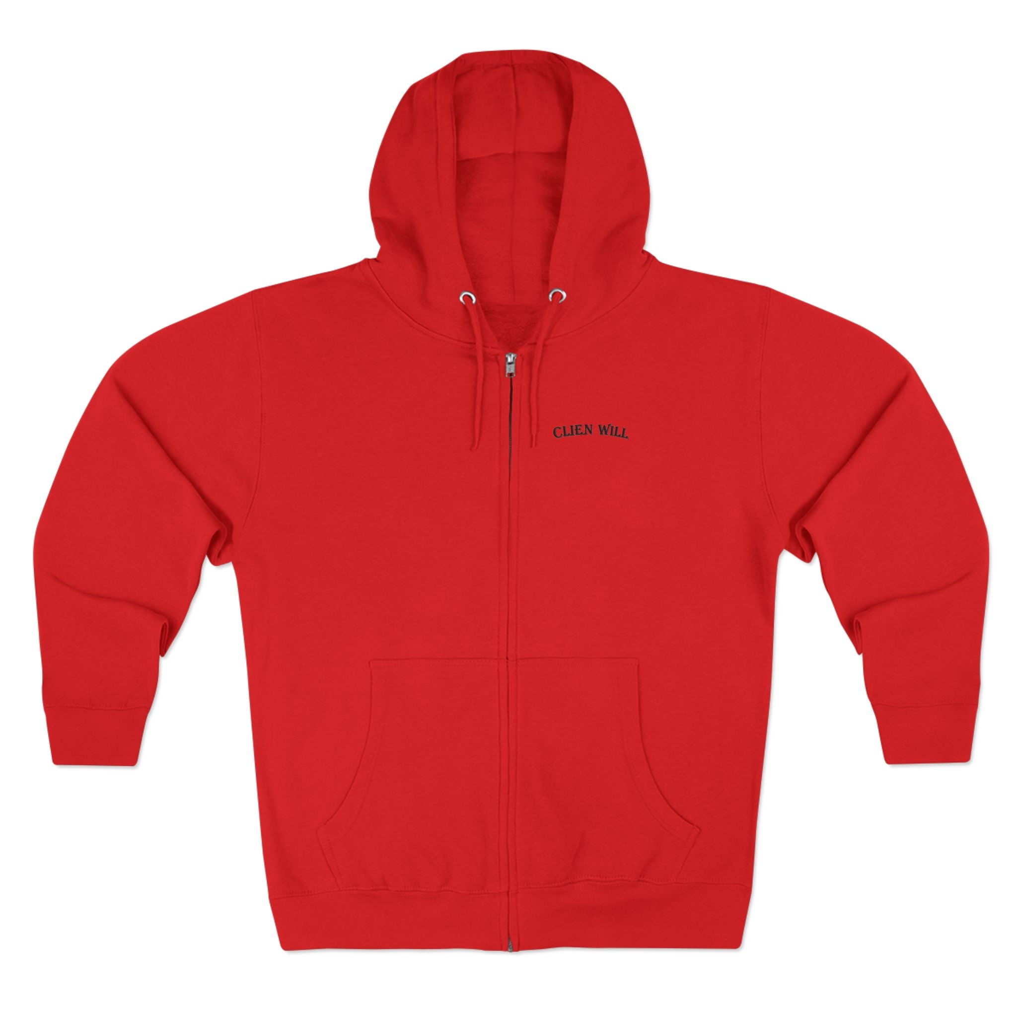 CLIEN WILL FORM COMPLIANT ZIP Hoodie | Minimal Streetwear