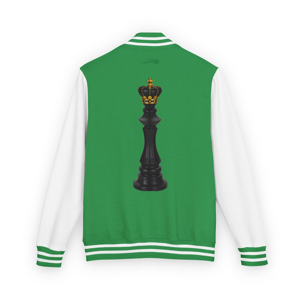 Gifted not Rented Logo Chest Crowned King Icon Letterman Jacket $95