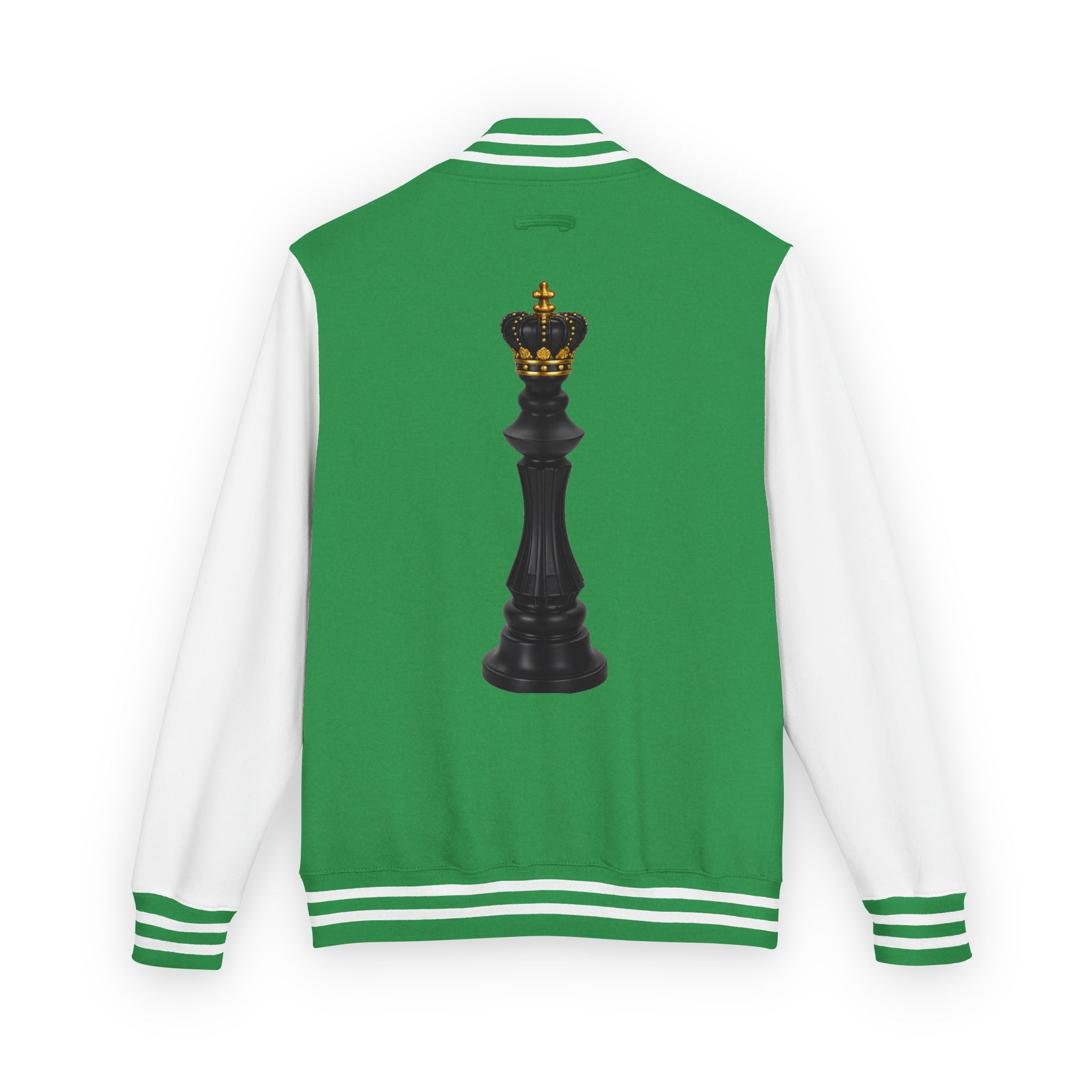 Gifted not Rented Logo Chest Crowned King Icon Letterman Jacket $95