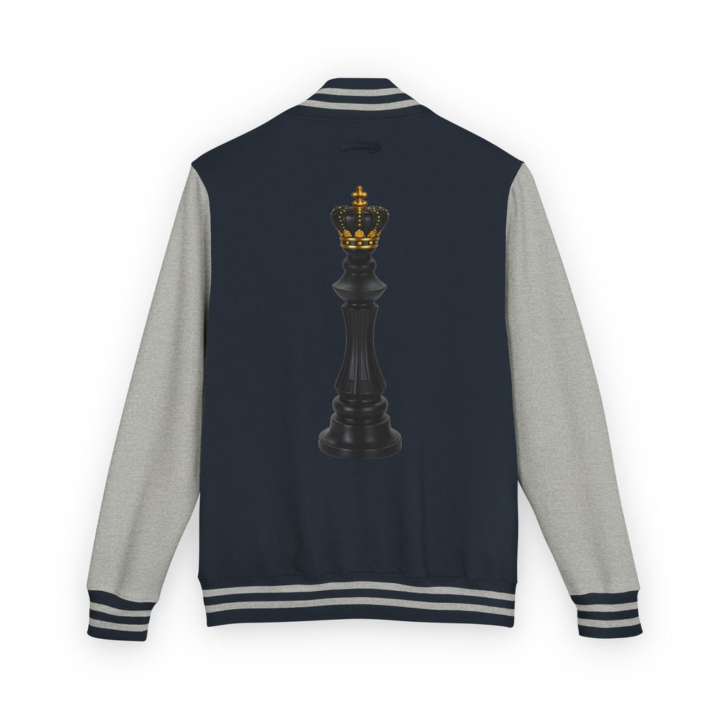 Gifted not Rented Logo Chest Crowned King Icon Letterman Jacket $95