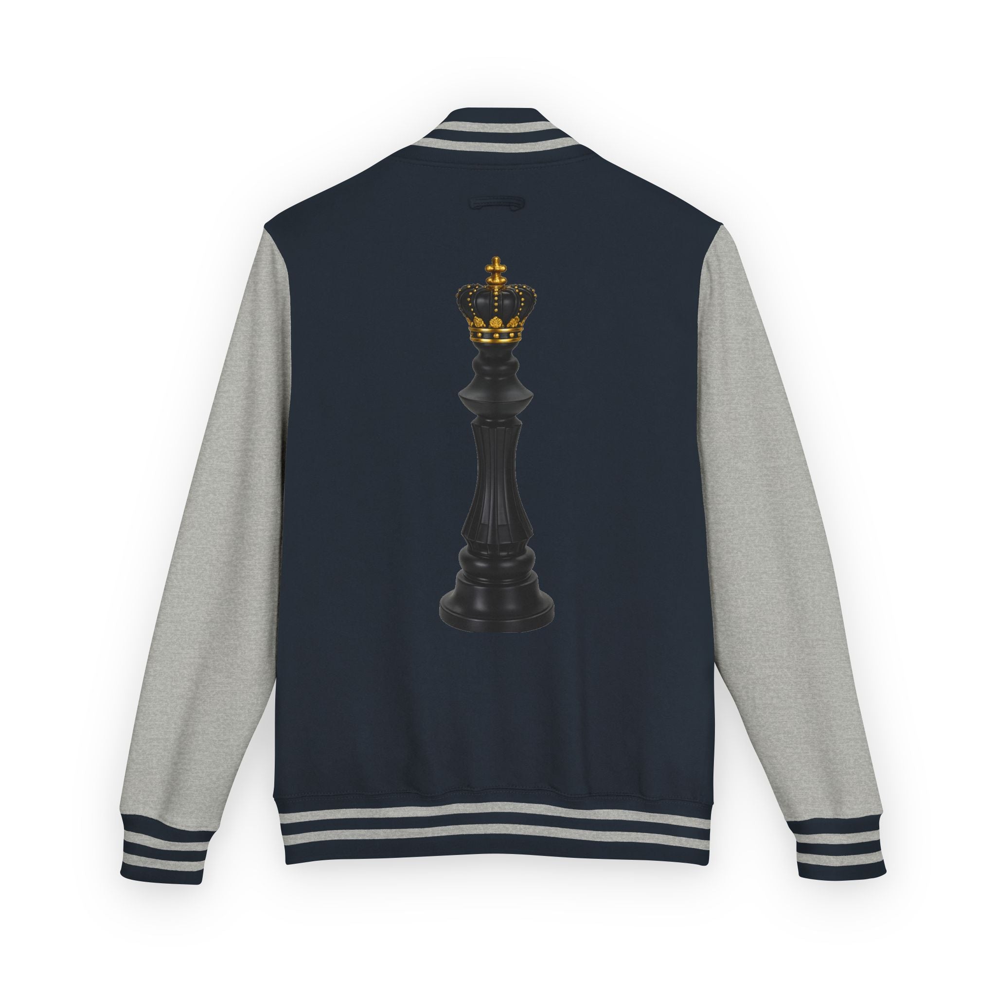 Gifted not Rented Logo Chest Crowned King Icon Letterman Jacket $95