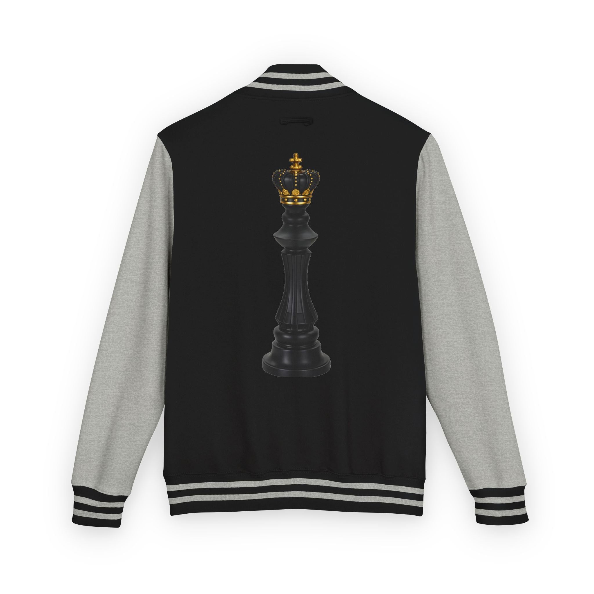 Gifted not Rented Logo Chest Crowned King Icon Letterman Jacket $95