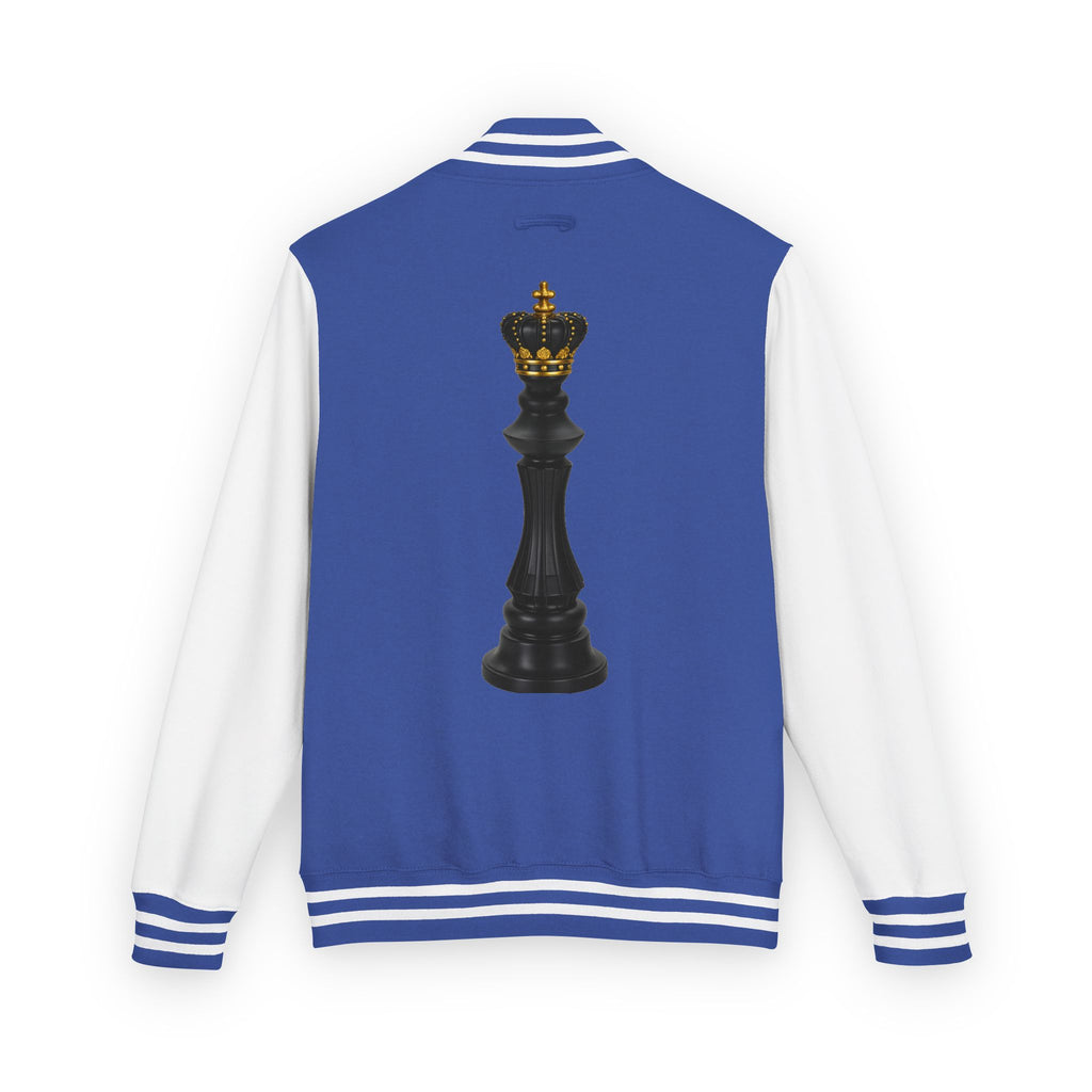 Gifted not Rented Logo Chest Crowned King Icon Letterman Jacket $95