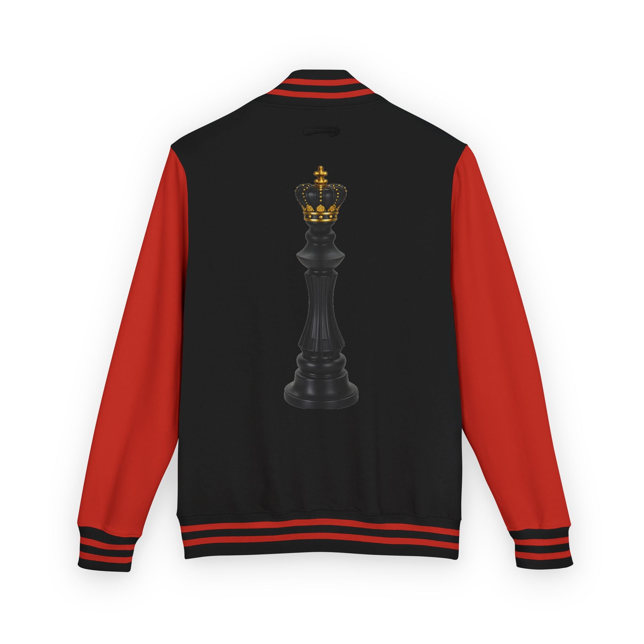 Gifted not Rented Logo Chest Crowned King Icon Letterman Jacket $95