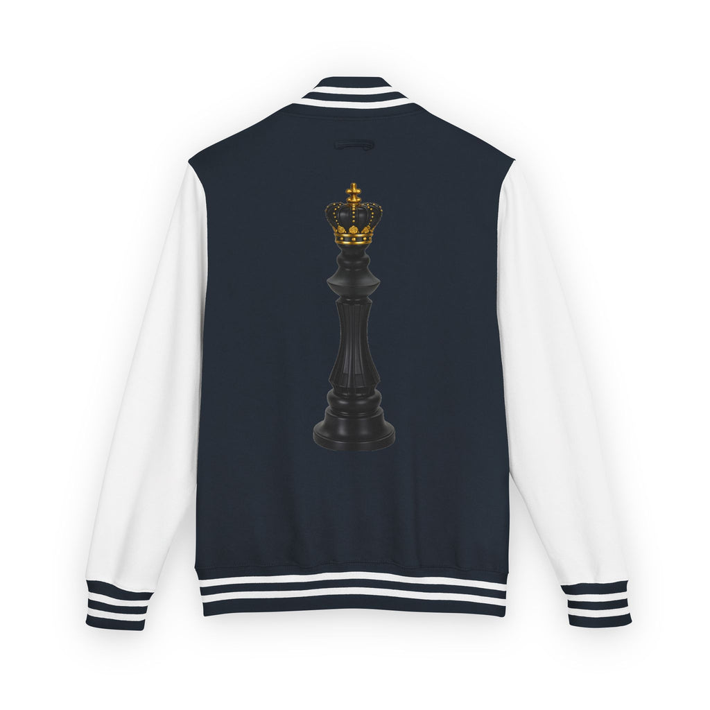 Gifted not Rented Logo Chest Crowned King Icon Letterman Jacket $95