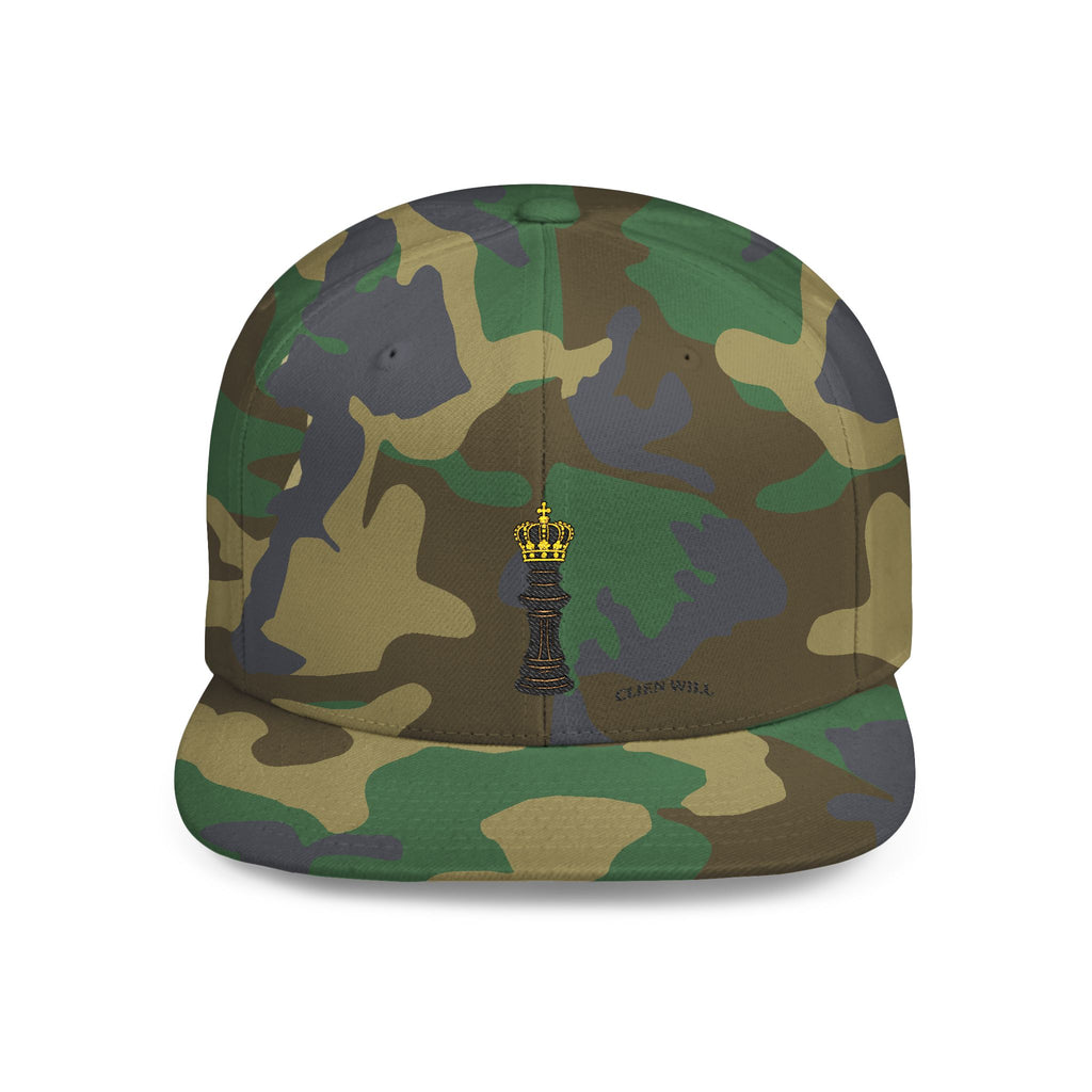 Crown king Icon - Flat Bill Snapback $50.00