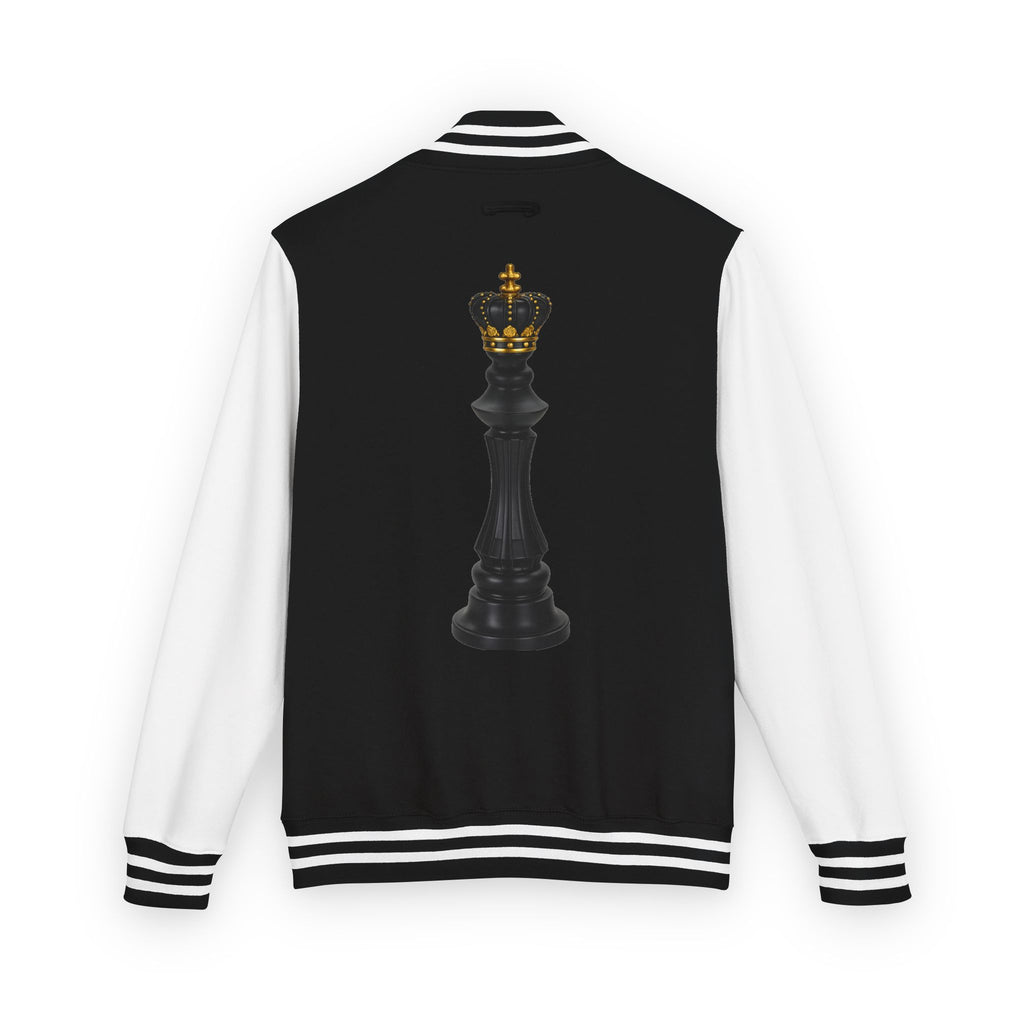 Gifted not Rented Logo Chest Crowned King Icon Letterman Jacket $95