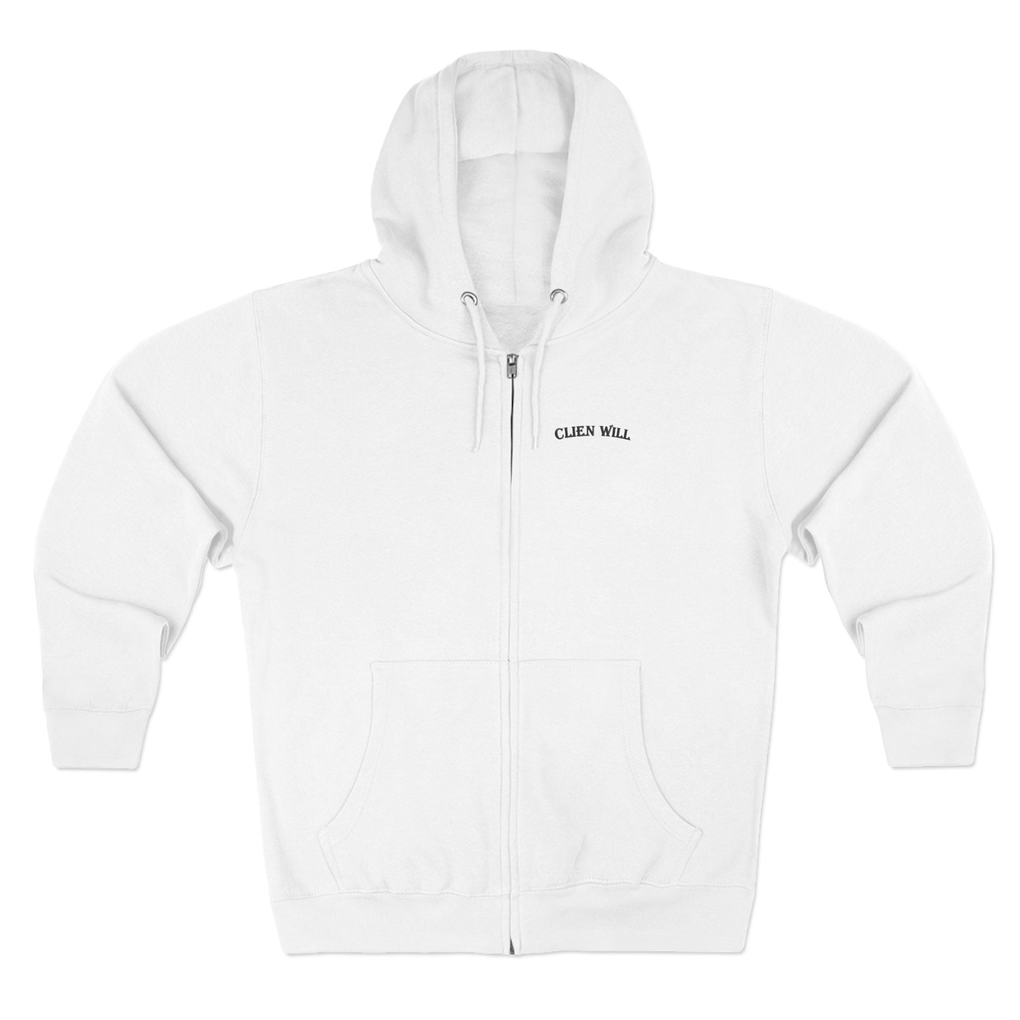 CLIEN WILL FORM COMPLIANT ZIP Hoodie | Minimal Streetwear