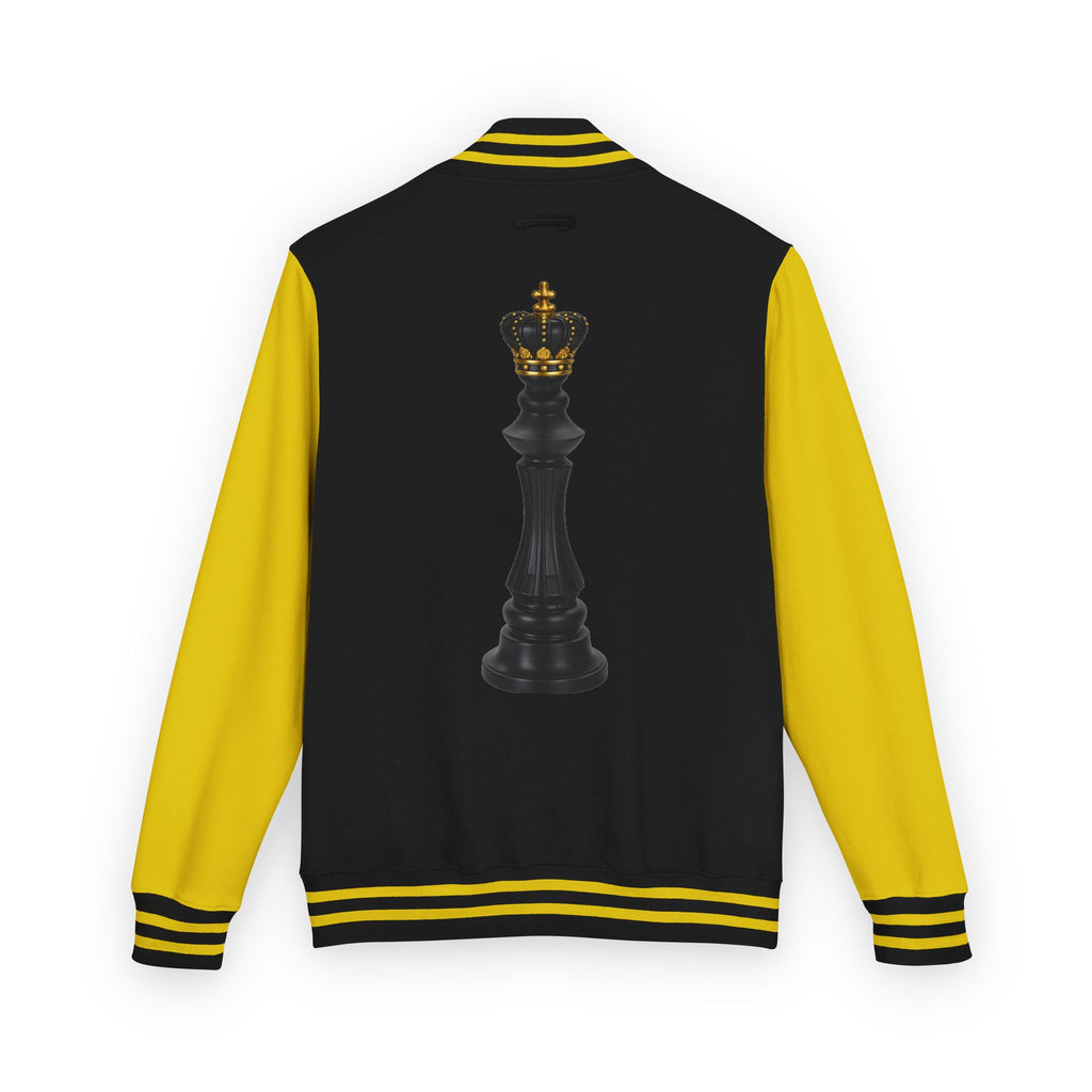 Gifted not Rented Logo Chest Crowned King Icon Letterman Jacket $95