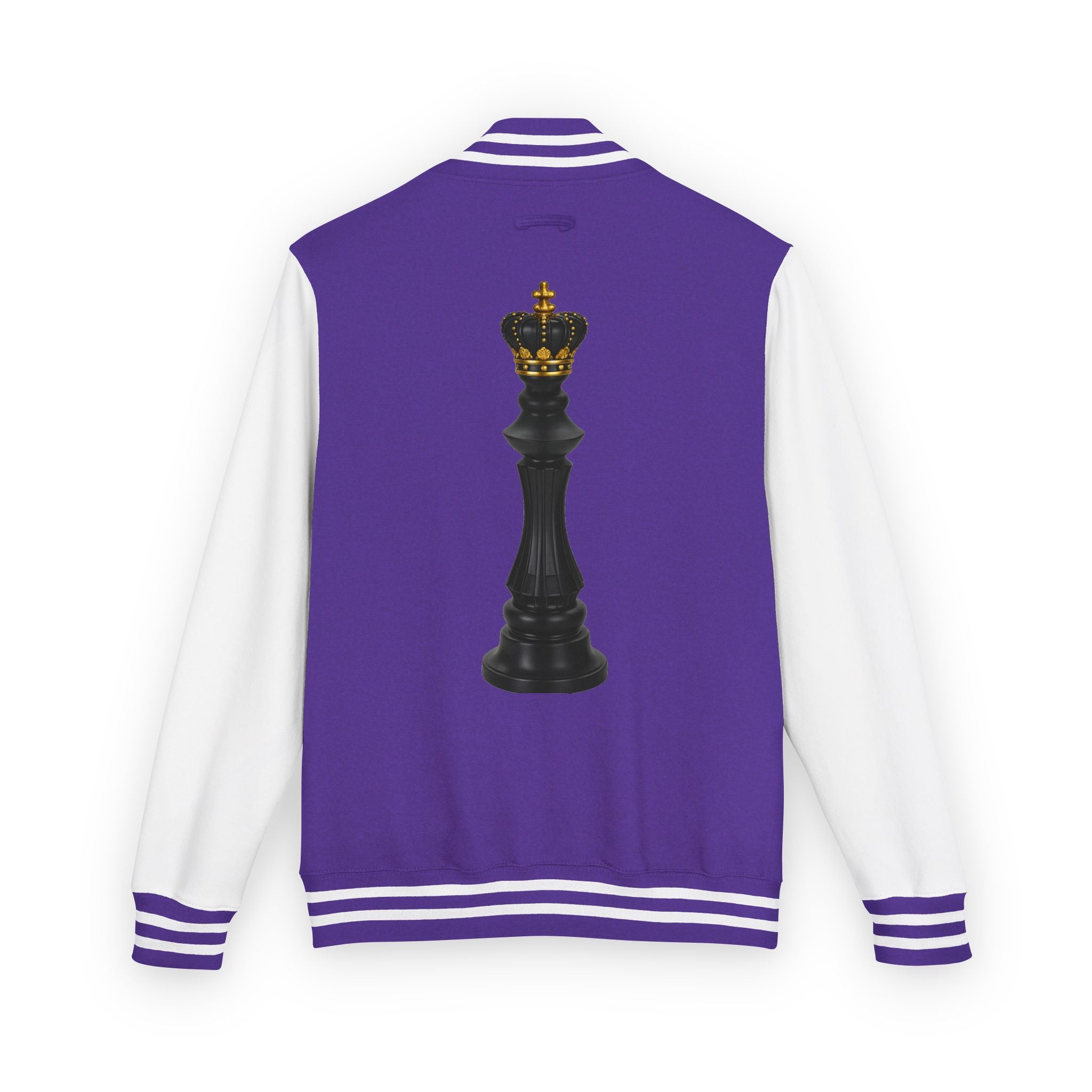 Gifted not Rented Logo Chest Crowned King Icon Letterman Jacket $95